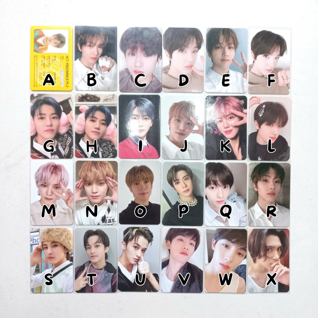 Official Photocard Mark Haechan Renjun Jeno Jaemin Chenle Jisung Taeyong Jaehyun Taeil Jungwoo Doyou