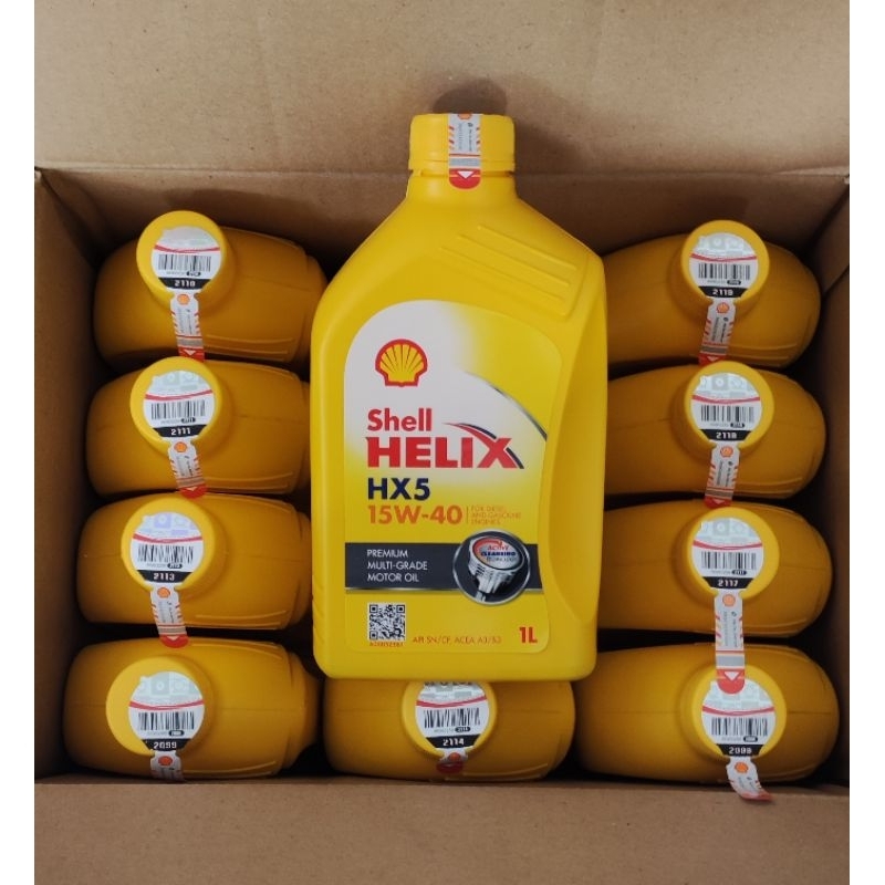 Shell Helix Hx5 1 liter.. oli shell 1 dus 12 botol