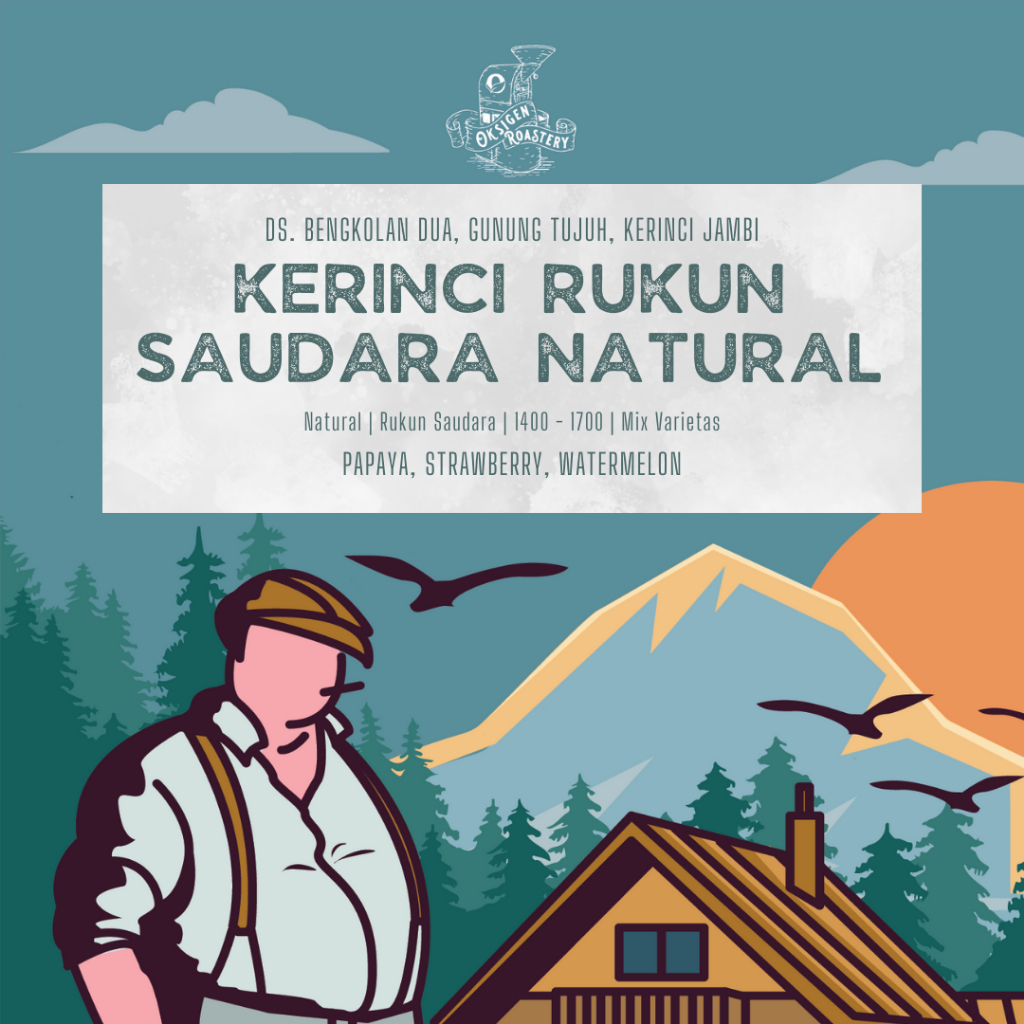 

BIJI KOPI Kerinci Rukun saudara Natural (200gr) by oksigencoffee
