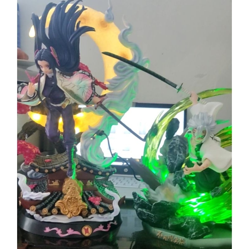 [ PROMO Dapet 3 ] Statue Demon Slayer Sanemi Shinazugawa JianKe Recast & Kanae Kochou Magic Cube wit