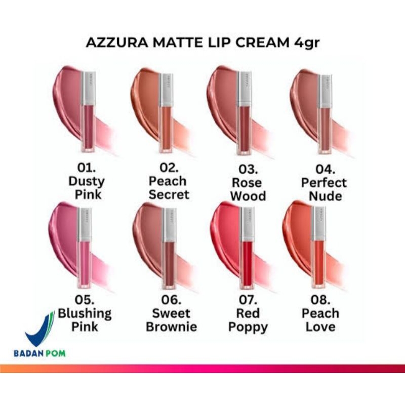 Azzura Matte Lipcream Original / Lipstik Matte