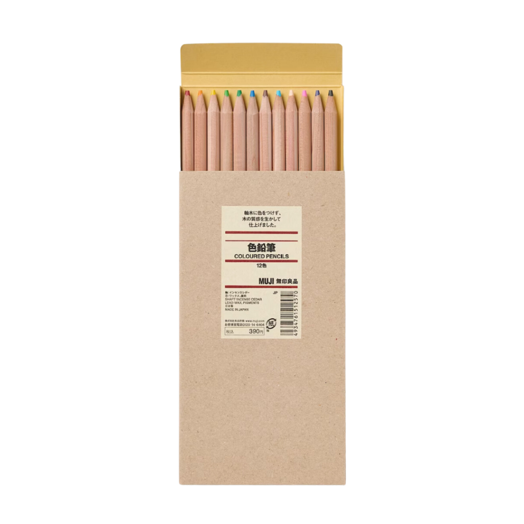 

Muji Colored Pencil Set of 12 Colors Pensil Warna Muji Original Japan