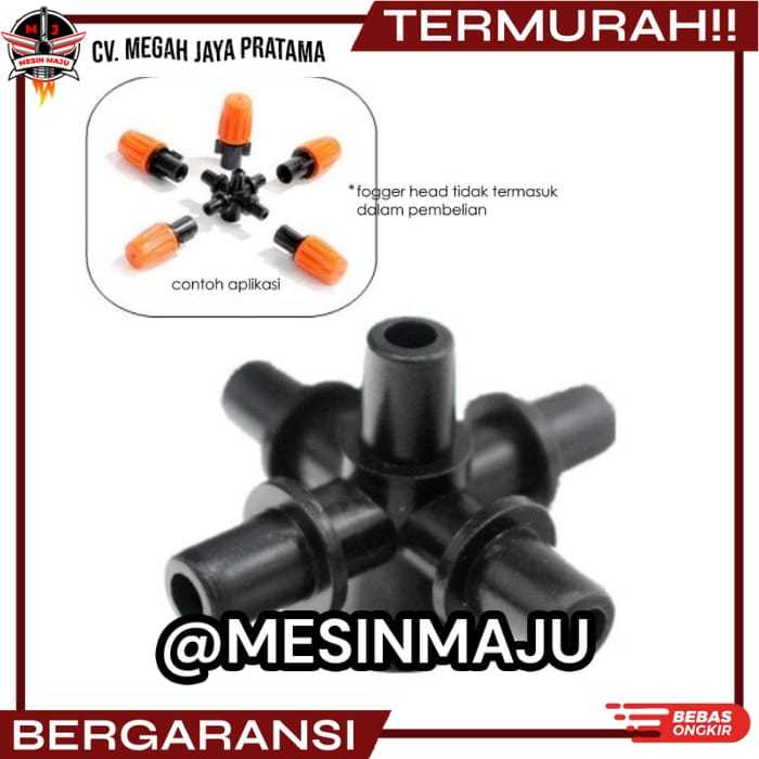 KONEKTOR NOZZLE PLASTIK CABANG 5/KONEKTOR 5 WAY