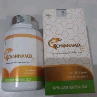 CHANNAMIX - Chanamix asli Kapsul Ikan Kutuk ekstrak ikan gabus Luka Pasca Operasi cepat kering - Kap
