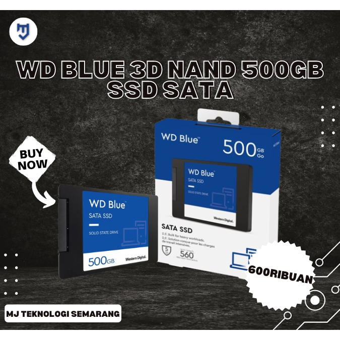 WD Blue 3D NAND 500GB SSD SATA