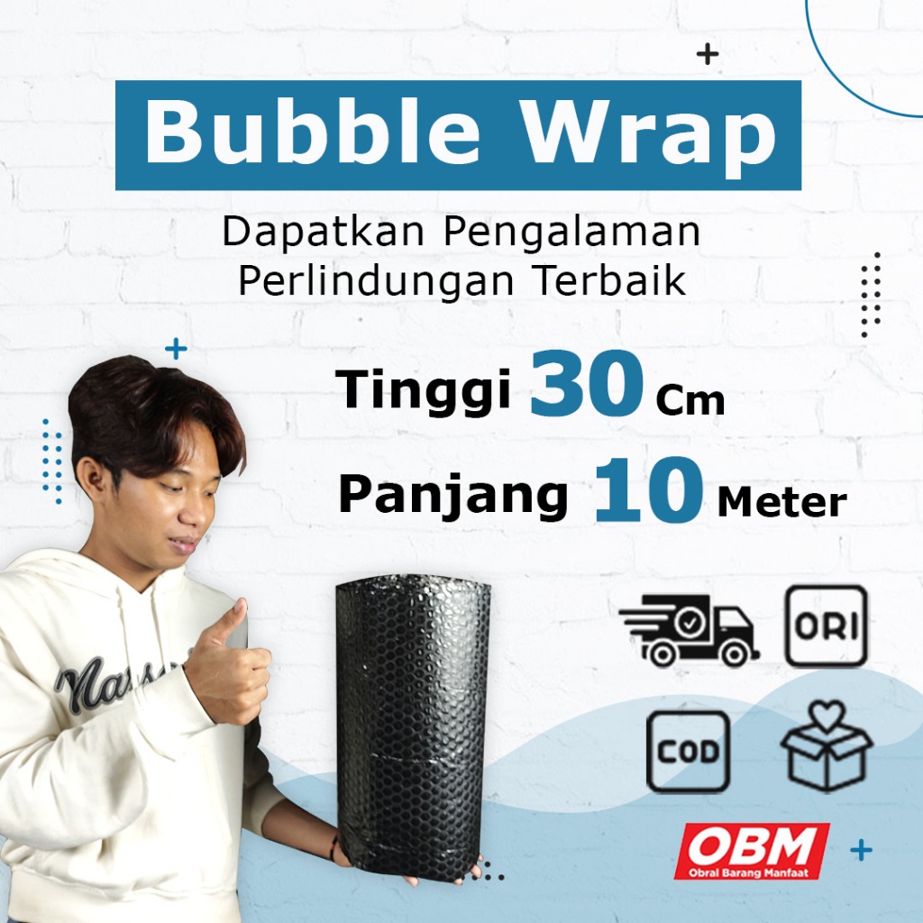 

Ultimate Protection! Bubble Wrap 30 CM x 10 M Hitam - Kemasan Ideal untuk Pengiriman!