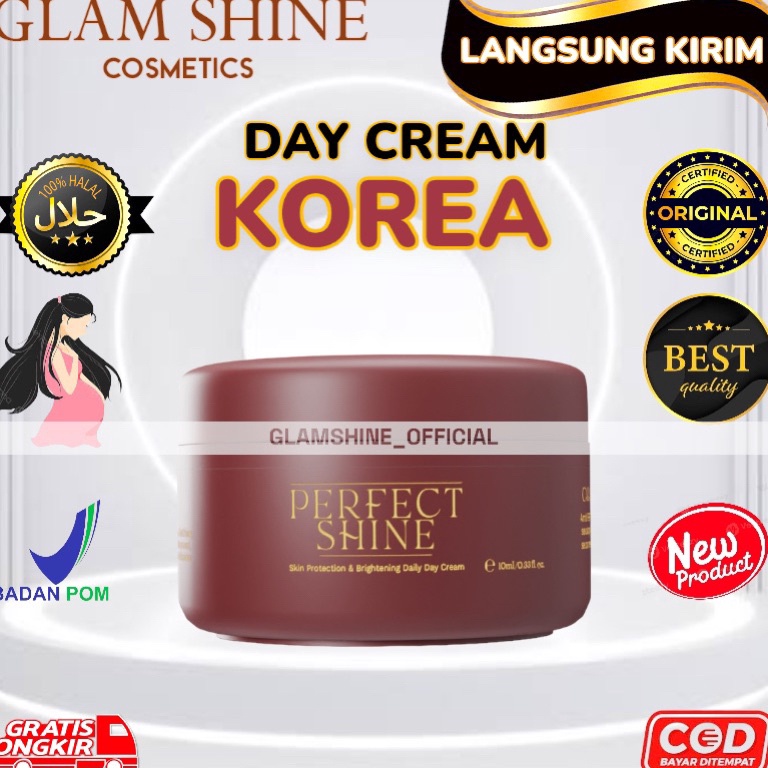 ART U33V Glamshine Day Cream Skincare Cream Siang Glamshineofficial Glamshine official store Glam Gl