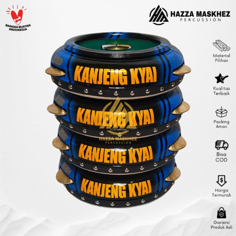 Rebana Hadroh Jepara 1 Set Motif Costum Nama