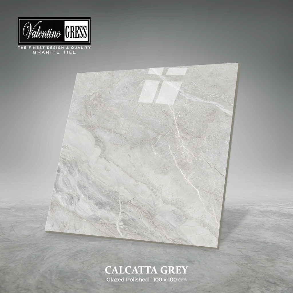 GRANITE VALENTINO GRESS 100X100 CM - CALACATTA GREY