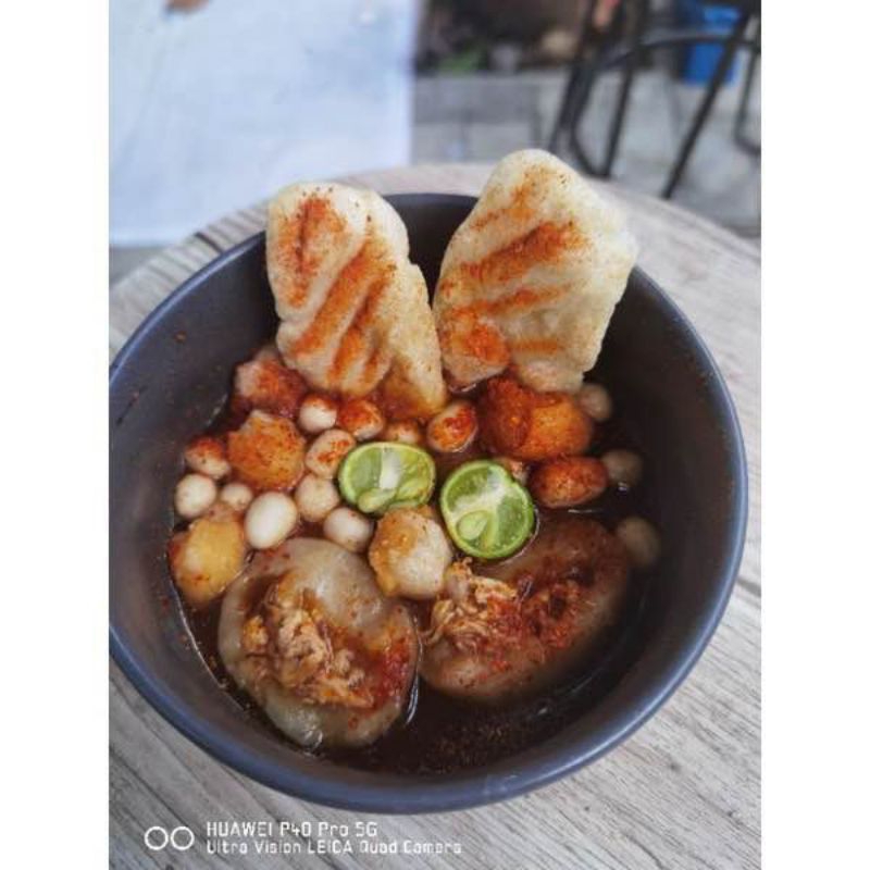 

paket 3 Bungkus baso Aci ayam suwir pedas