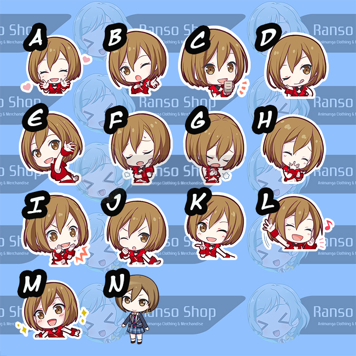 Sticker Project Sekai Meiko | Stiker Vinyl Satuan Meiko Vivid Bad Squad Chibi | Stiker Glossy Doff A