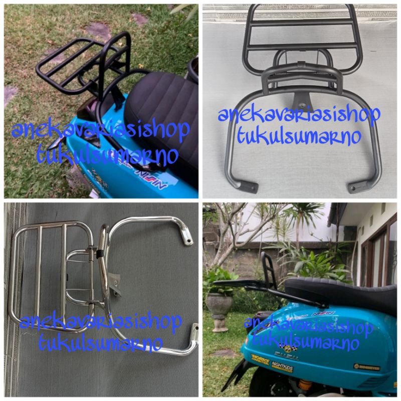 Back Rack news Vespa listrik Smooth zuzu , Uwinfly T3 T3S T3S pro , BF V7, Exotic Sprinter Prime gre