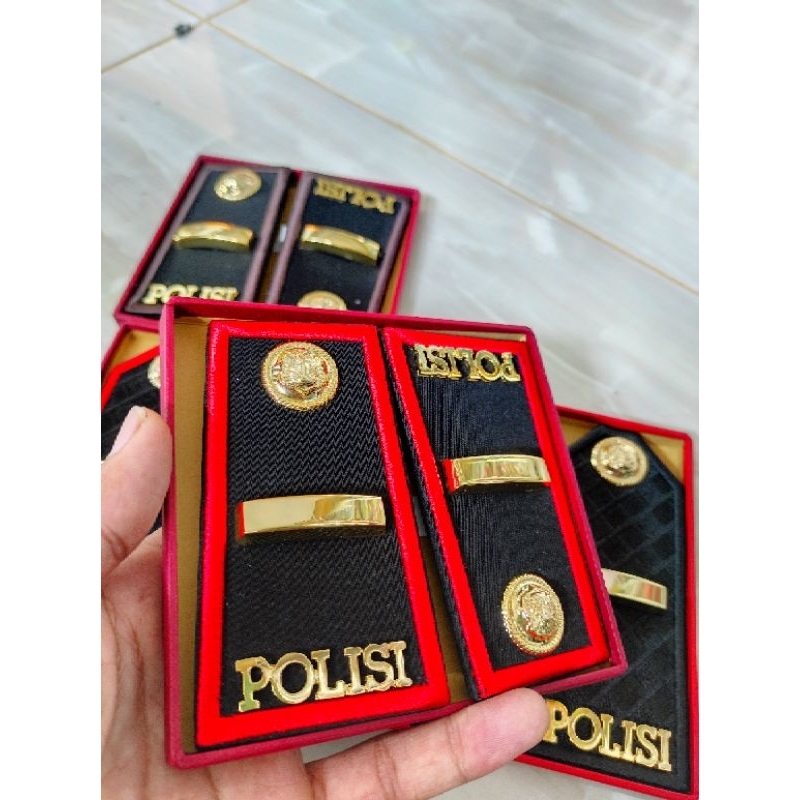 Jual pangkat pdh dan pdu ipda atribut polri kualitas terbaik list merah