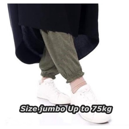 Celana Dalaman Gamis Celamis Kerut Jumbo Panjang Celamis Wanita ART P9Z9