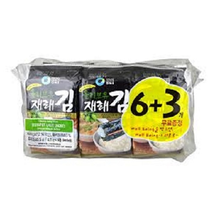

Ofood Roasted Seaweed Snack With Olive Oil 6+3 pc X 4.5gr
