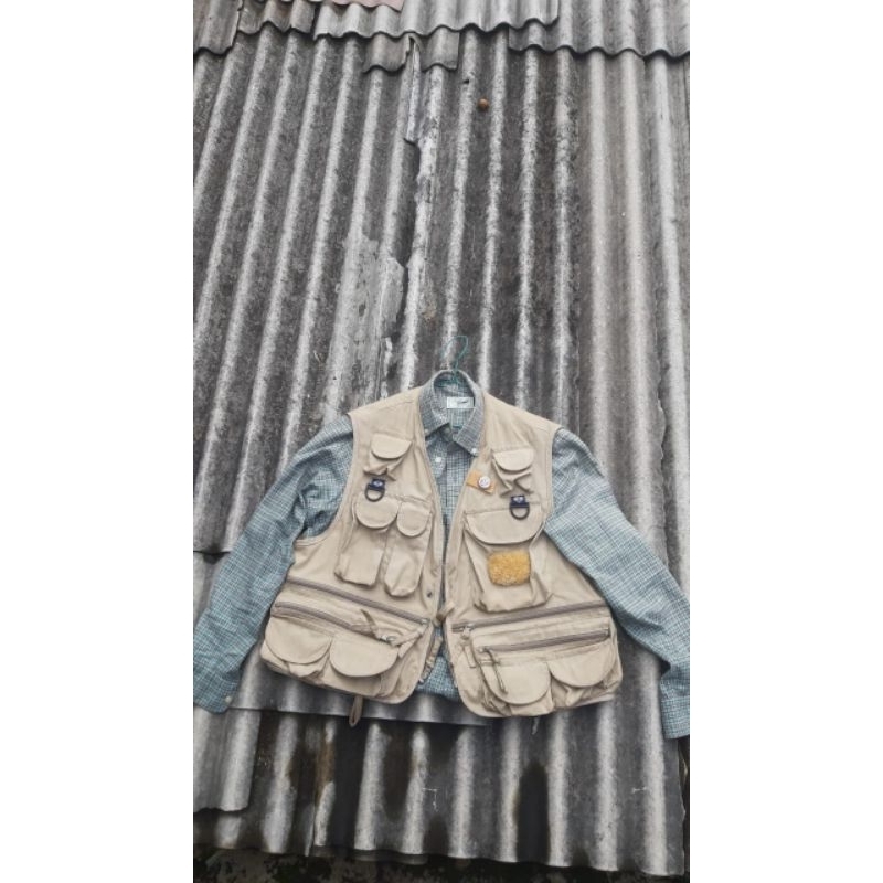 vest fishing columbia vintage 90's pfg