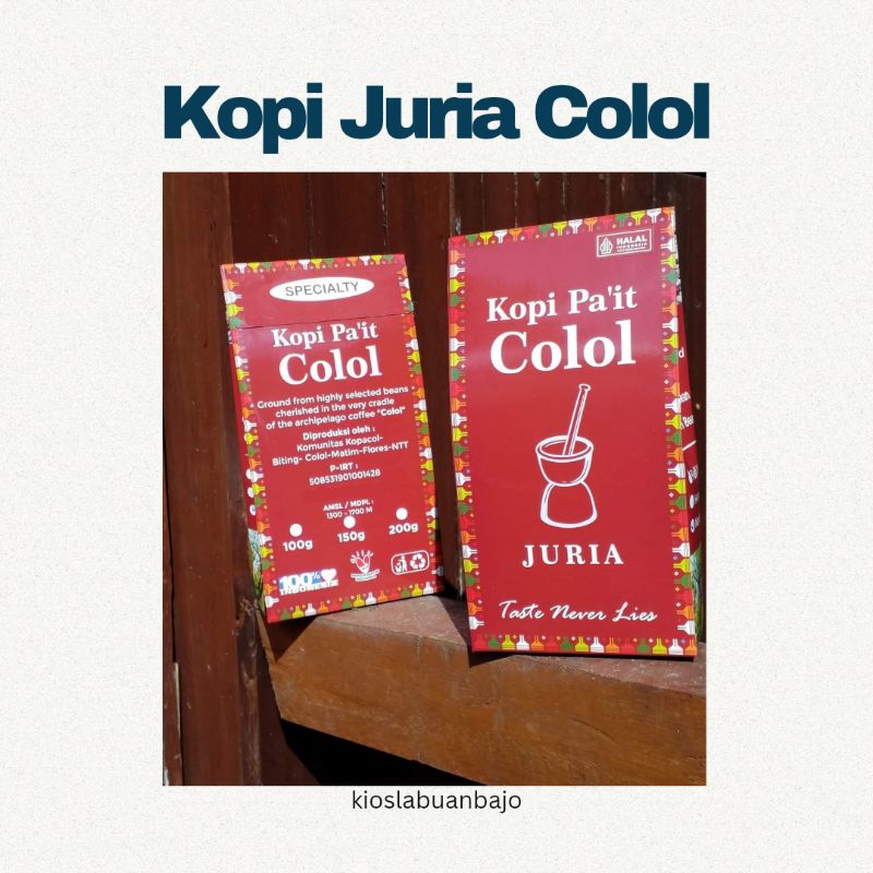 

Kopi Bubuk Juria Pait Colol 200gr Khas Labuan Bajo