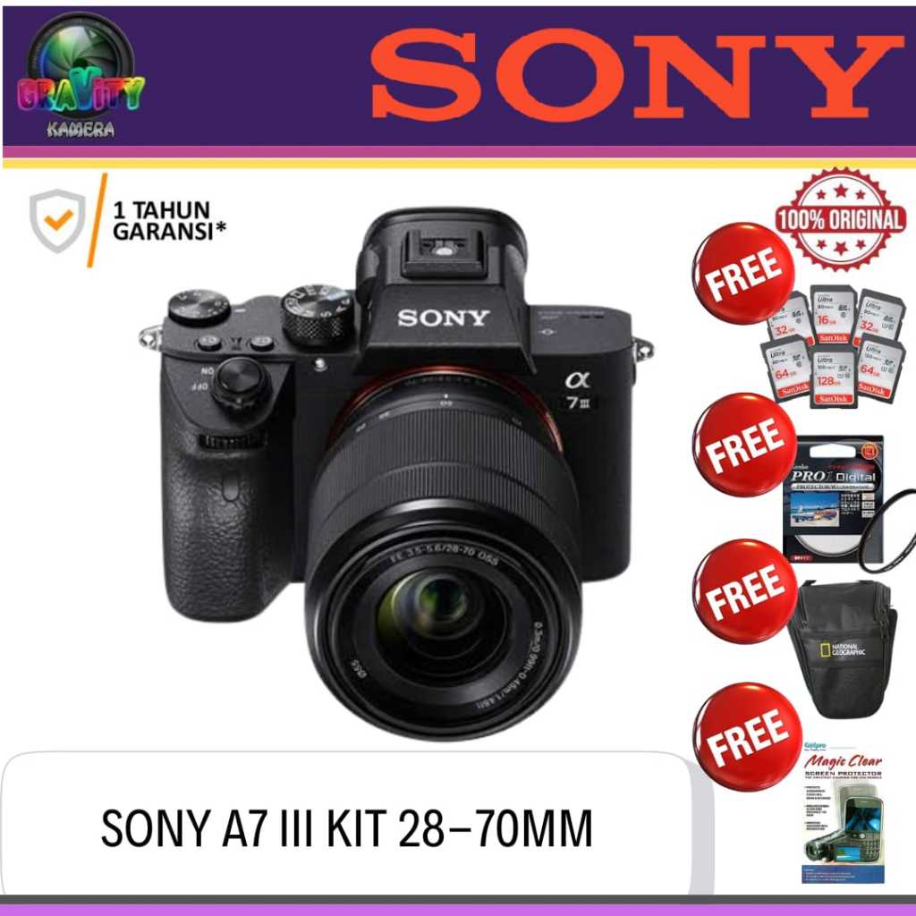 SONY ALPHA A7 III KIT FE 28-70MM / SONY A7 MARK III KIT FE 28-70MM