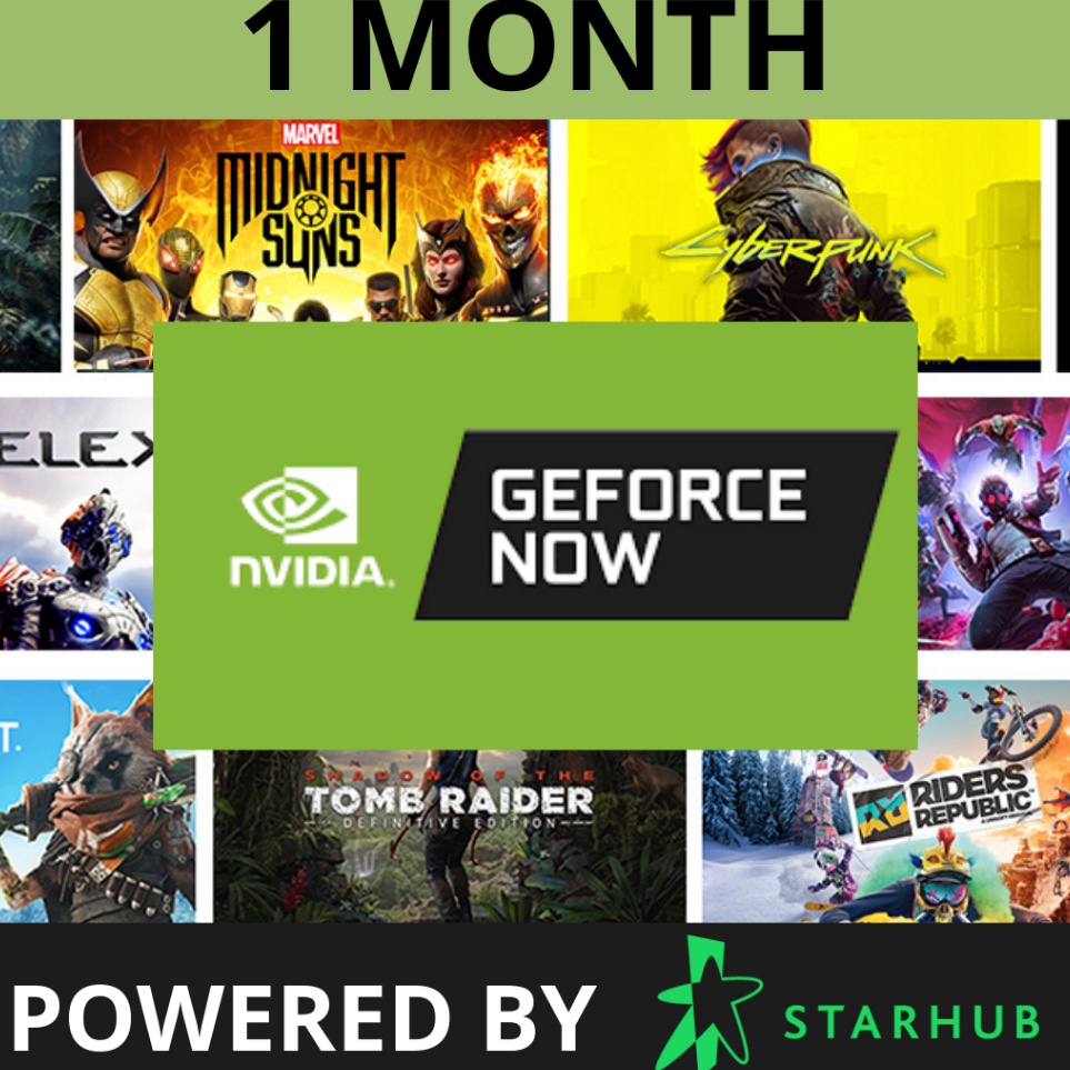 hH GeForce Now Cloud Gaming Starhub Singapura 1 Bulan Private