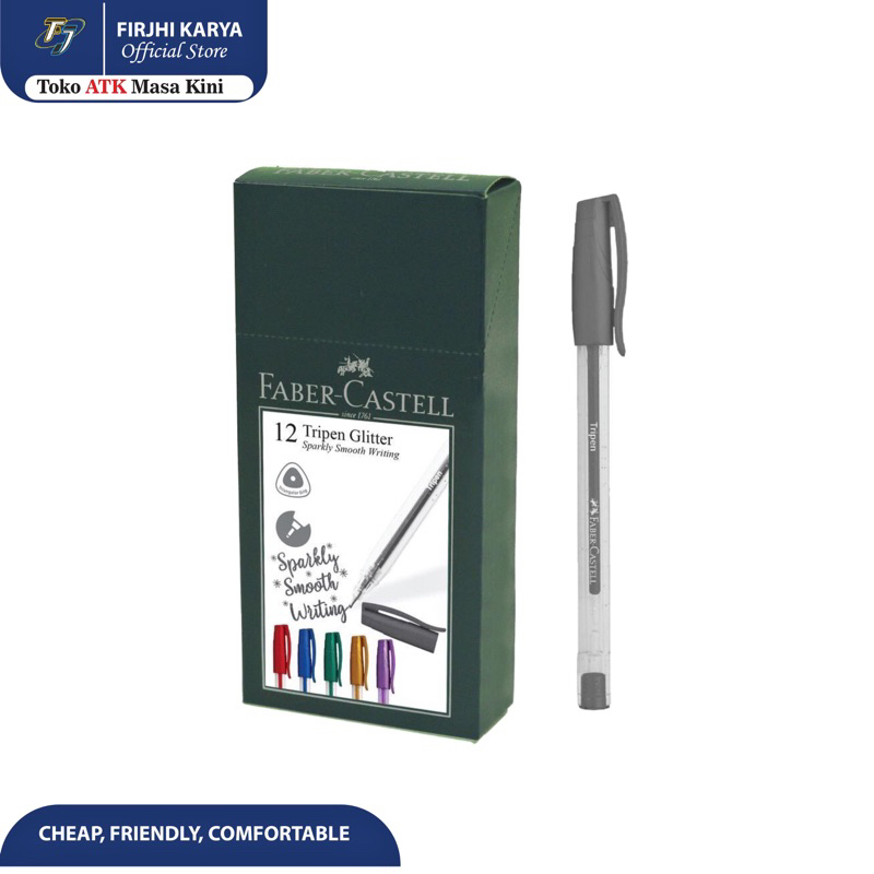 

Pulpen Tripen Gliter Warna - Faber Castell