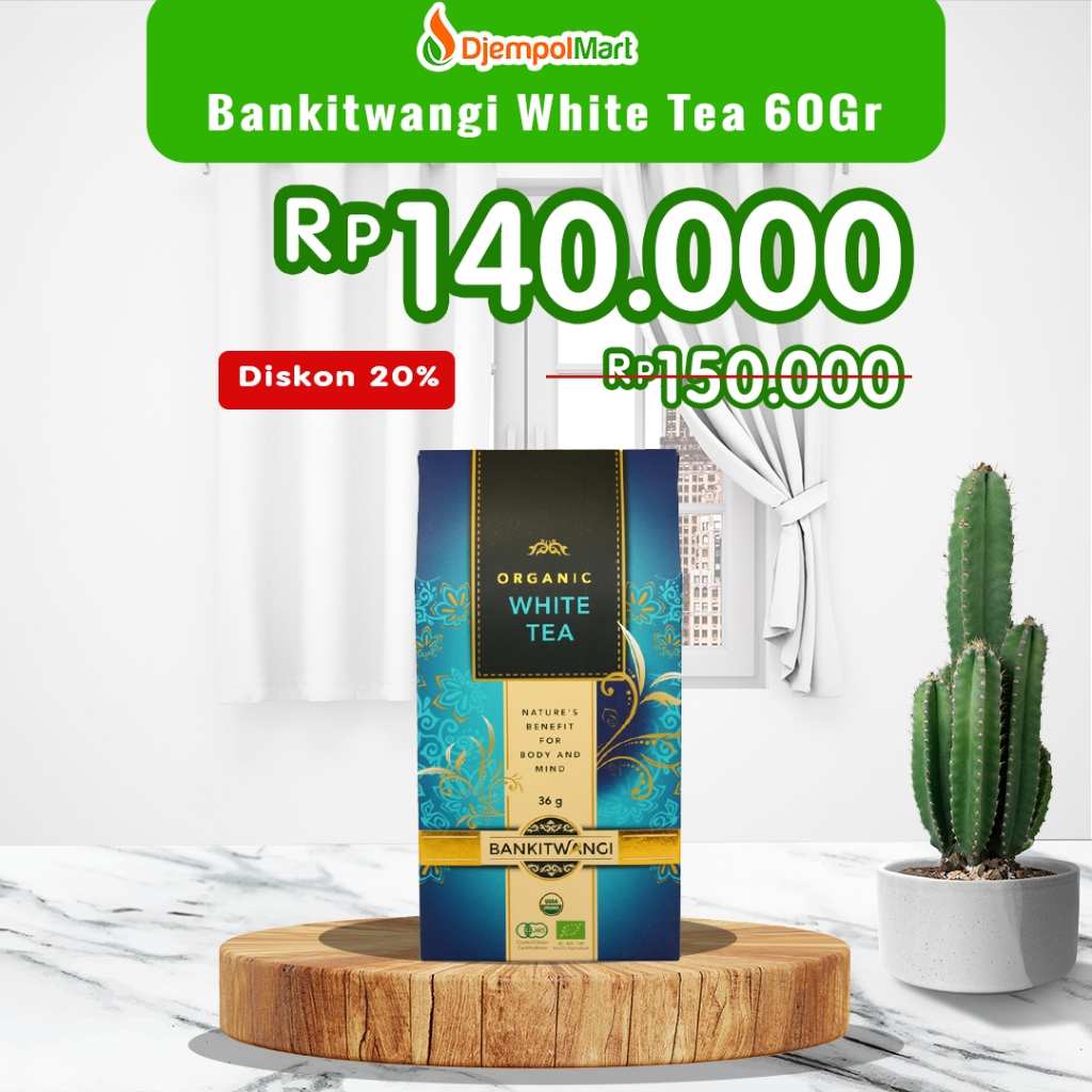 

teh organik teh putih 60 gram - white tea bankitwangi 60 gram