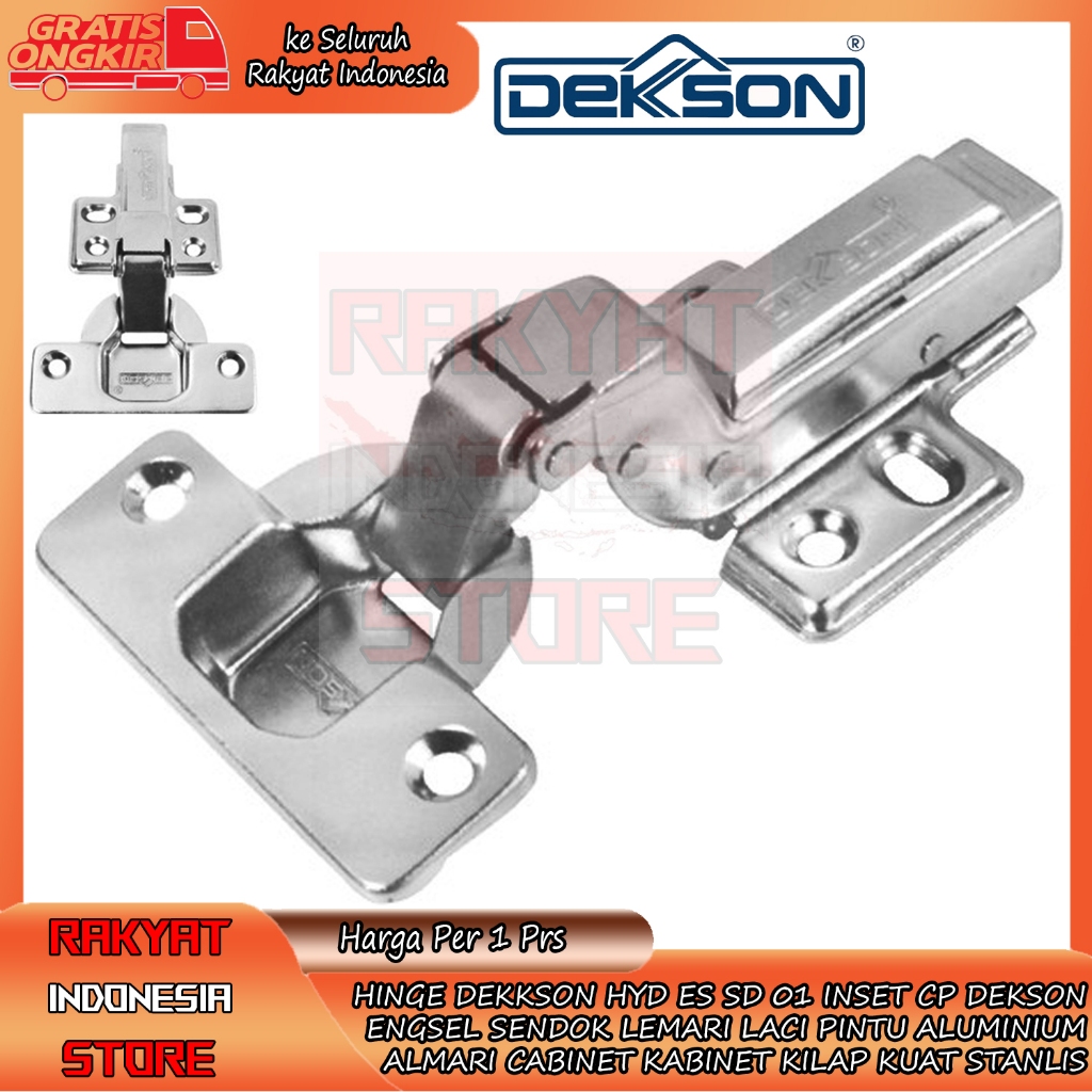 Engsel Sendok Lemari Laci Full Bengkok Hinge Dekkson Hyd Es Sd 01 Inset Cp Dekson Pintu Almari Cabin