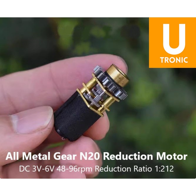Dinamo Motor Metal Gear N20 Reduction DC3V-6V 48-96 rpm (8428)