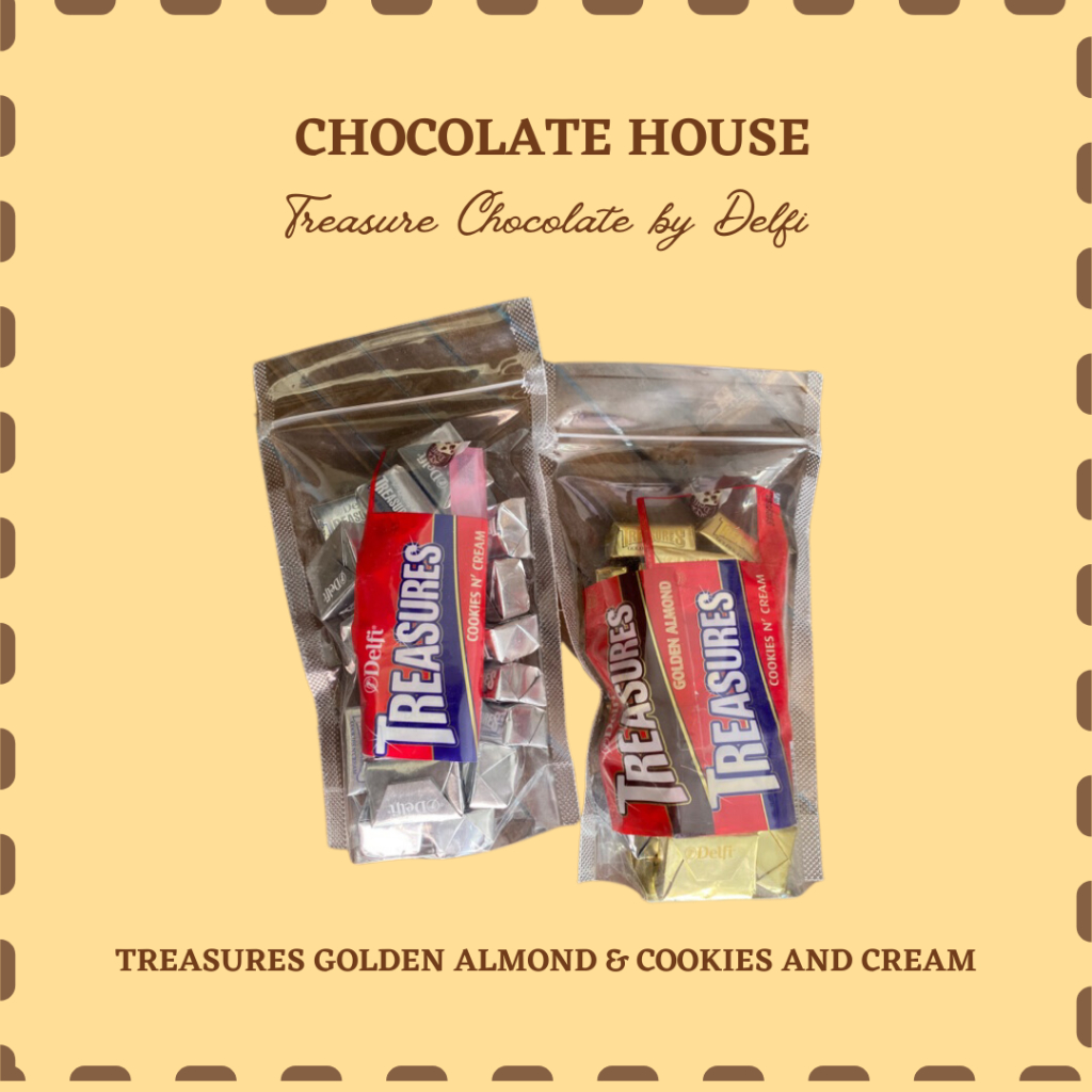 

Delfi Treasures Cokelat Golden Almond dan Cookies&Cream