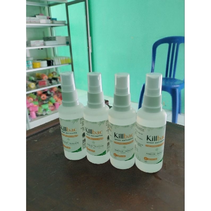 killbac 60ml / pencuci luka / perawatan luka /killbac spray /killbac /phmb