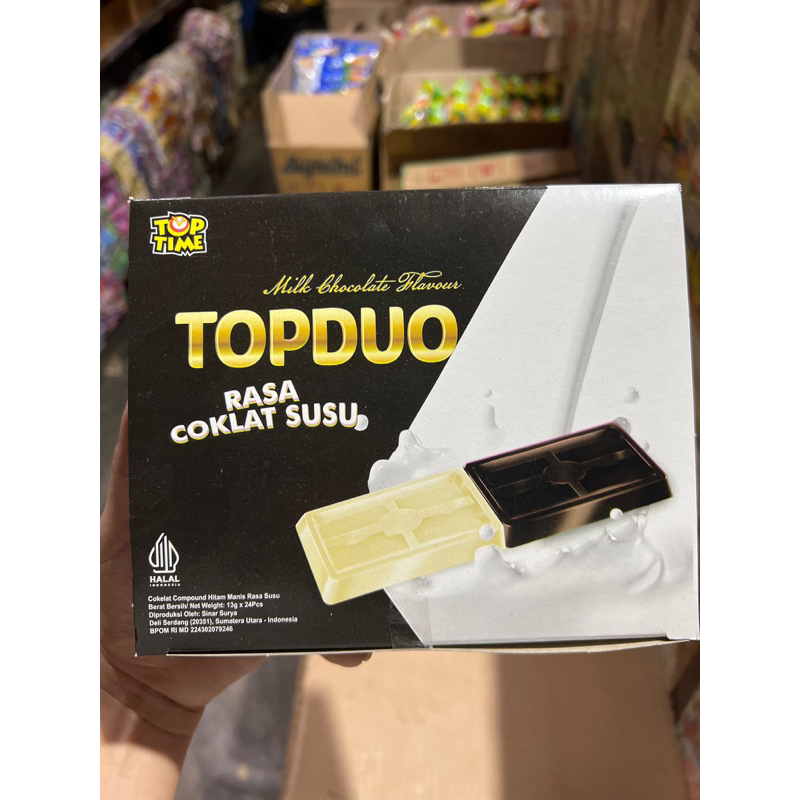 

Topduo rasa coklat susu isi 24pcs