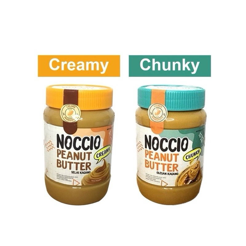 

Noccio Peanut Butter Chunky/Creamy Selai kacang 340g/500g