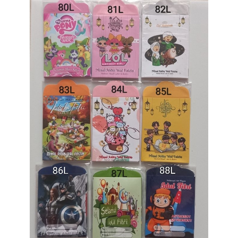 

isi 10pcs amplop lebaran uk sedang murah sudah di lem/siap pakai.