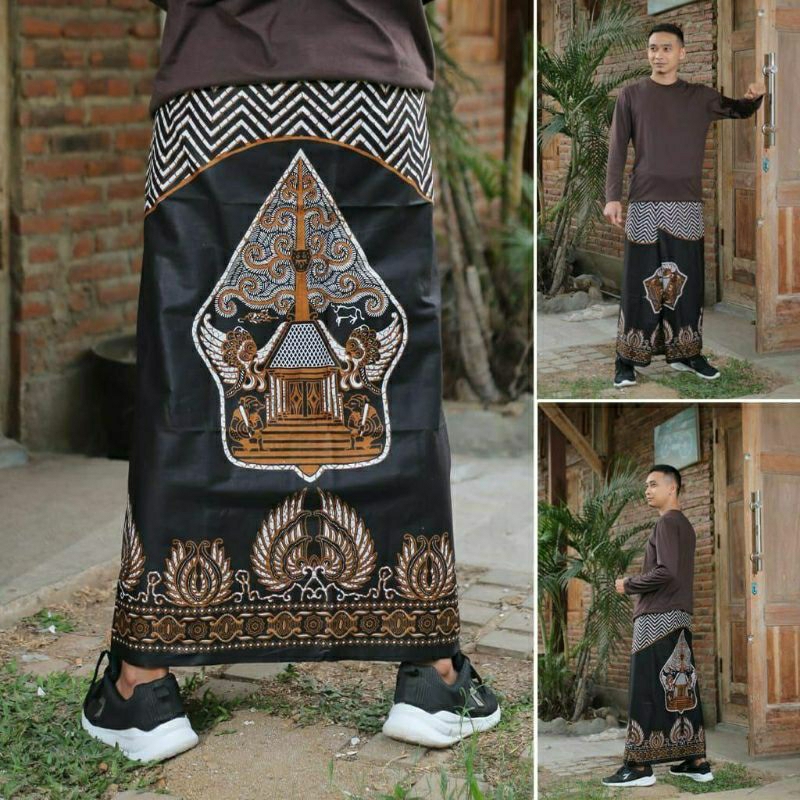Sarung Batik Wayang Gunungan Sarung Batik Wayang Gunungan Asli Sarung Santri Millenial