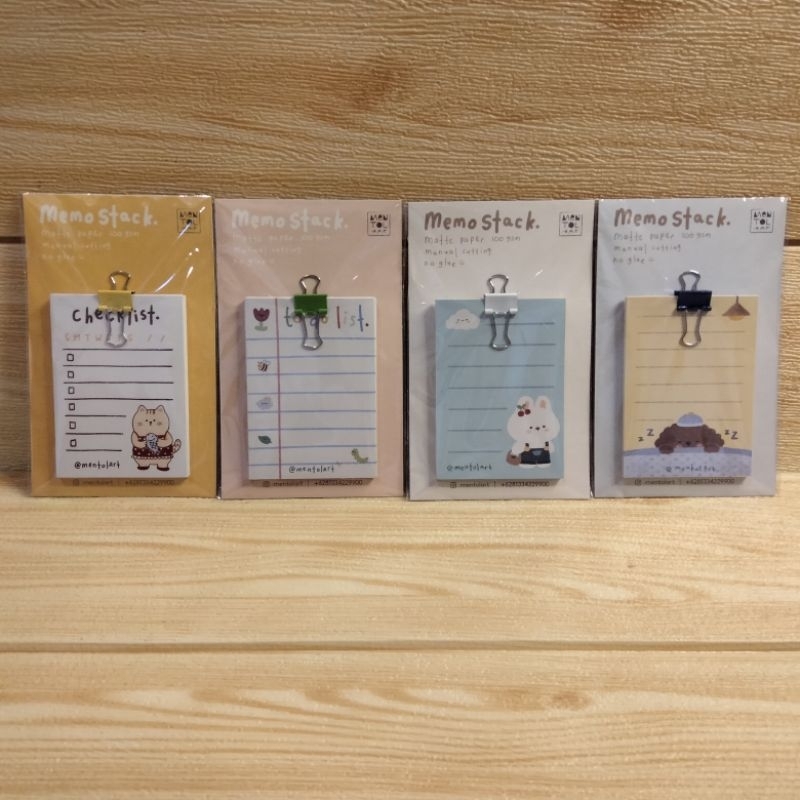 

MEMO STACK KERTAS MEMO MATTE NO GLUE AESTHETIC