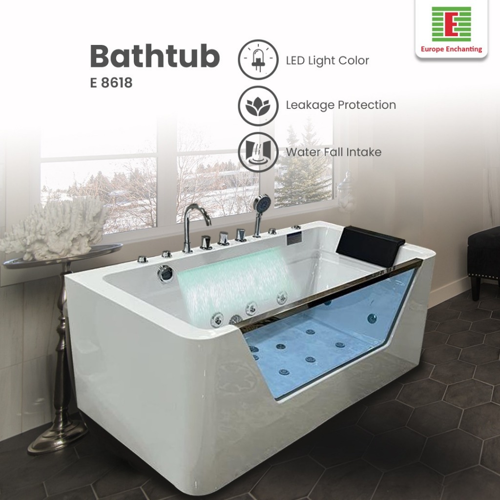 Bathtub Kamar Mandi Premium Europe Enchanting Material Akrilik E8618