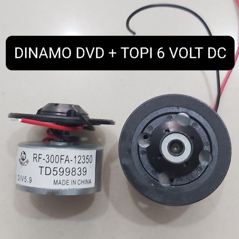 Dinamo DVD Plus Topi 6 Volt DC 5,9VDC