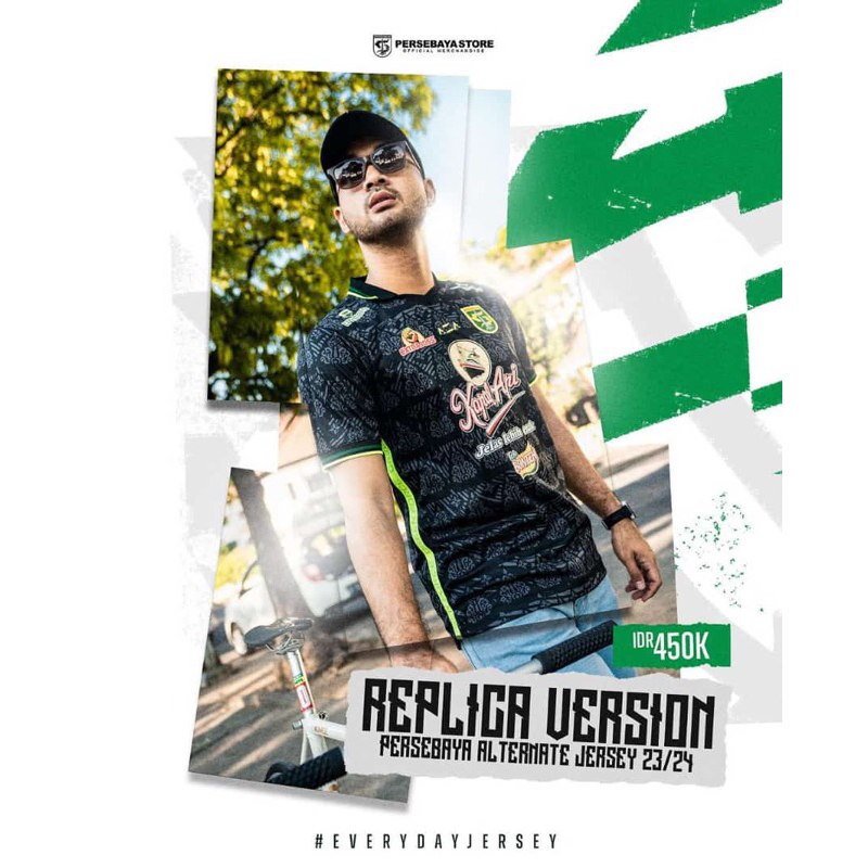 Jersey Persebaya Replika Alternate 2023 Black