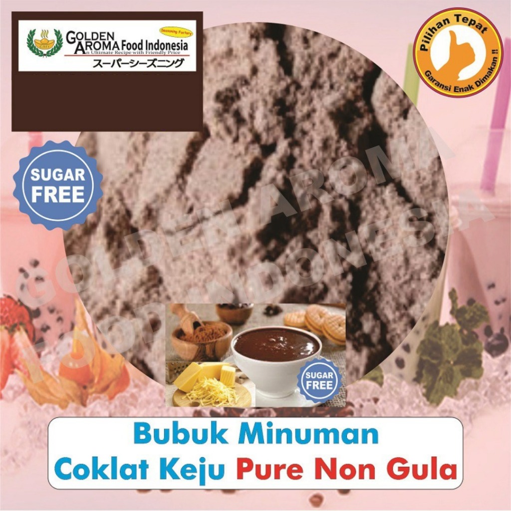 

Bubuk Minuman Coklat Keju Pure Non Gula 1 Kg Cokelat Cheese Chocolate Drinking Powder No Sugar GAFI