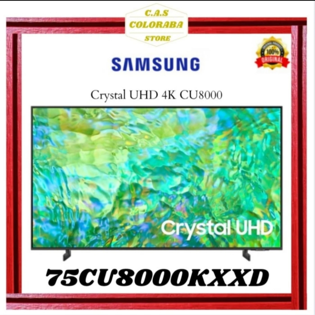 TV SAMSUNG 75CU8000 SMART TV 75 INCH LED 4K UHD AU75CU8000 AU75CU AU75CU80 AU75CU8000KXXD 75CU