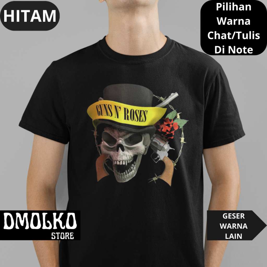 Kaos Band Guns N Roses | Tshirt Musik Uk S - 7XL | Kaos Dewasa Dan Kaos Anak | Kaos Bigsize | Kaos J