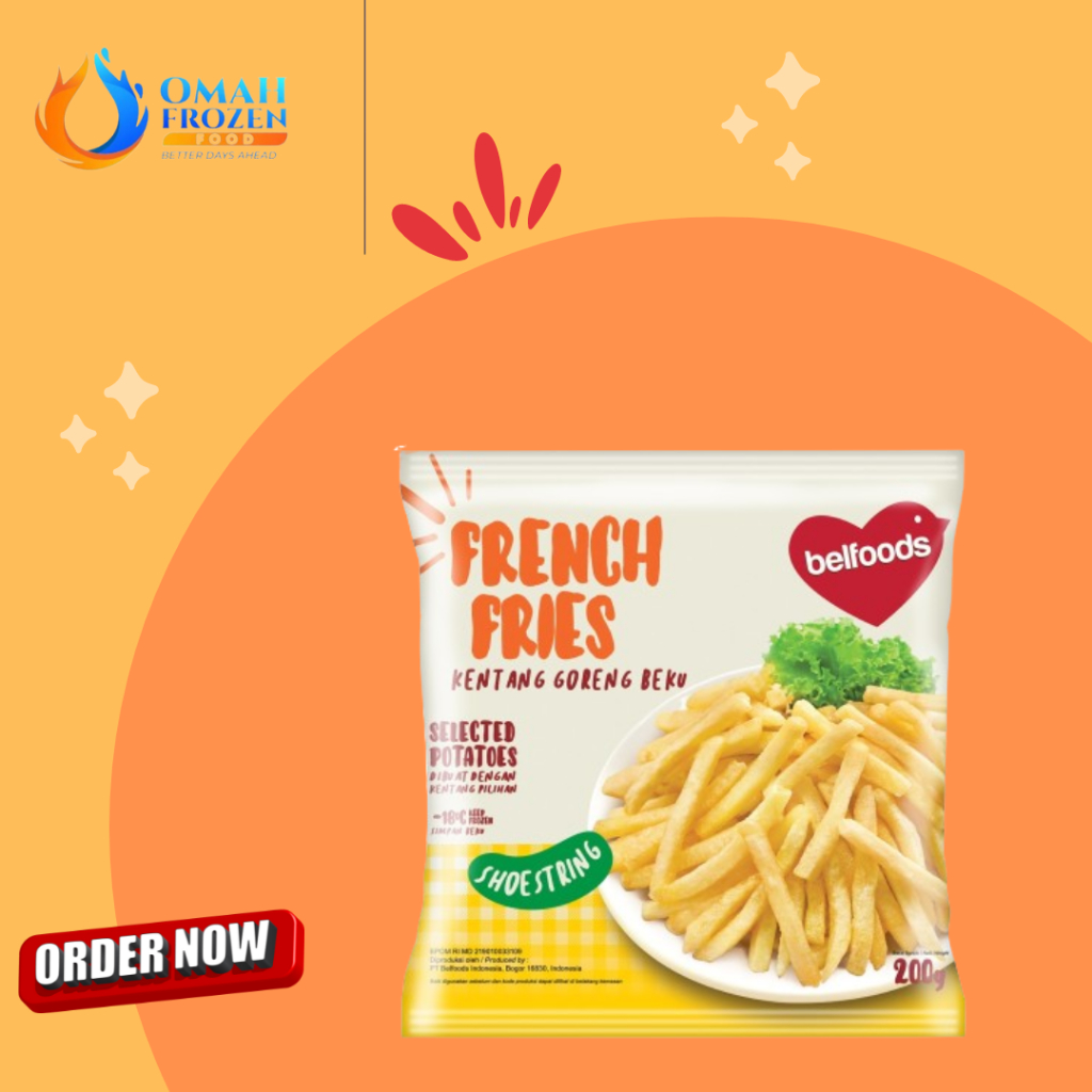 

Belfoods French Fries Kentang 200gr (NON COD DILUAR KOTA JATENG)