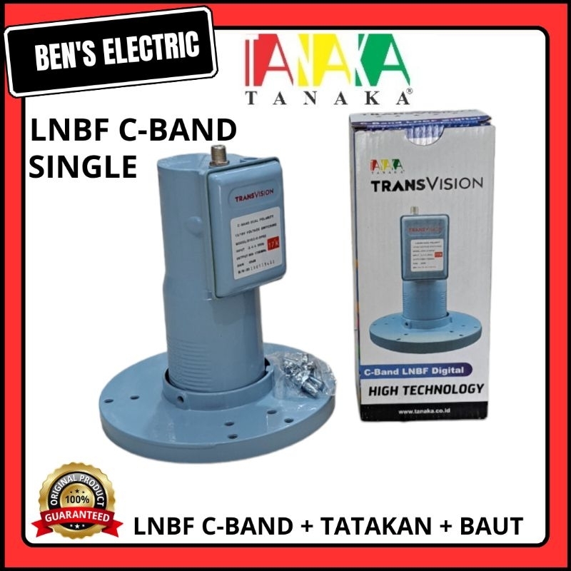 lnb f c band tanaka transvision single universal 17°K