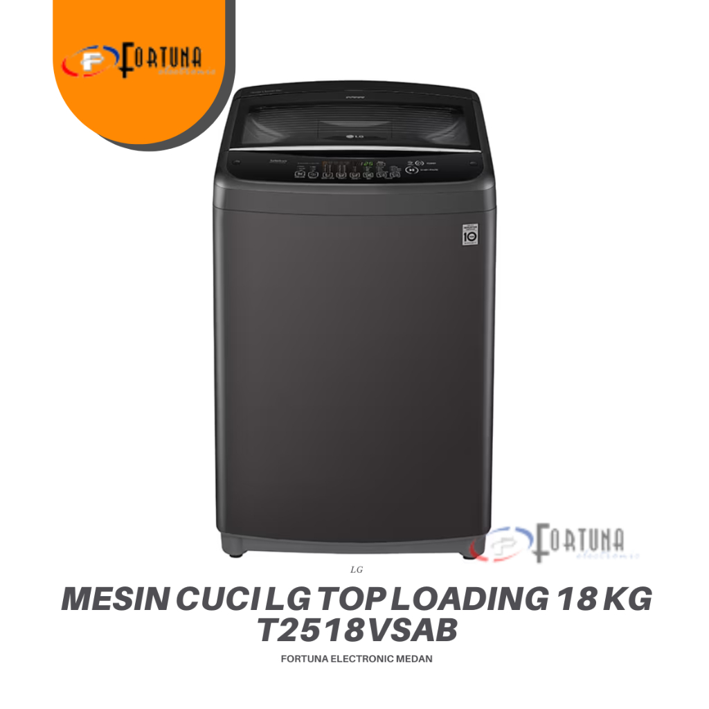 LG T2518VSAB MESIN CUCI TOP LOADING SMART INVERTER 18 KG MEDAN