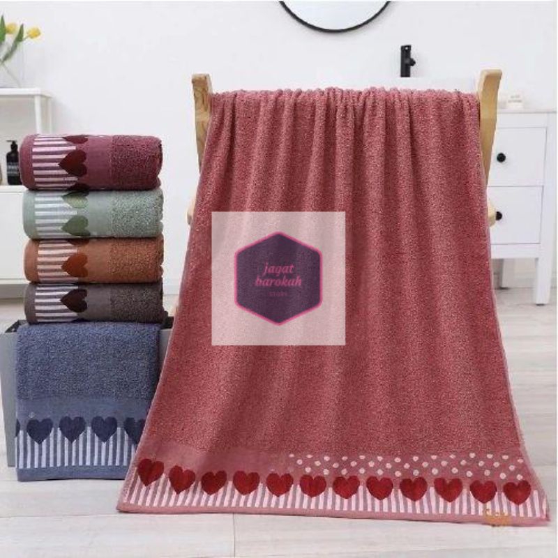 Handuk Mandi Katun Tebal 80 cm x 160 cm/ Handuk Dewasa/Handuk Bagus/Handuk Jumbo