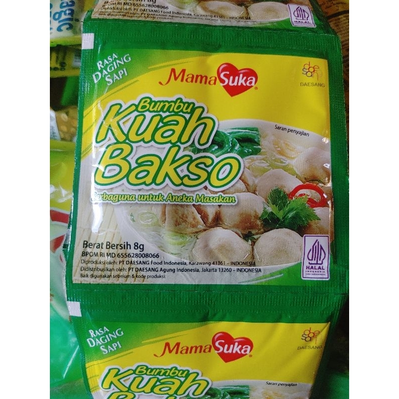 

Bumbu Kuah Bakso Mama Suka Per Renceng