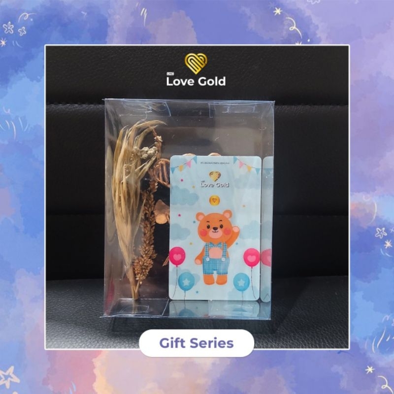 

Kotak mika hampers tambahan untuk emas mini souvenir gift custom logam mulia lovegold babygold microgram
