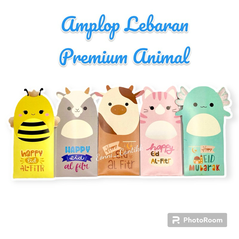 

Amplop Lebaran Premium motif Animal 3D 10pcs