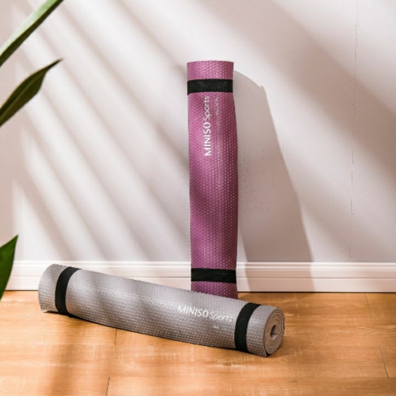 Official BALI MINISO Anti-slip Yoga Mat Tebal Premium Matras Yoga Matras Olahraga
