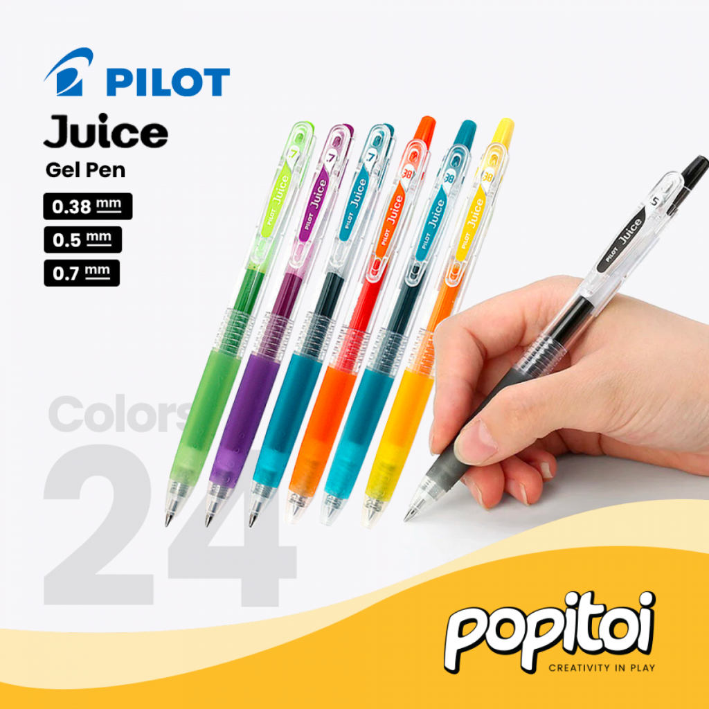

Pilot JUICE Classic Gel Pen 0.38 0.5 0.7 mm Pen Ballpoint Warna Warni Pulpen Bolpoin