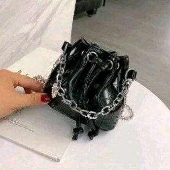 tas selempang croco Andin / bucket bag Andin / slingbag croco Andin